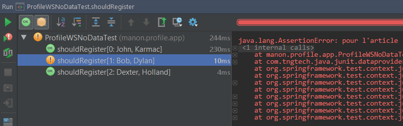 exécution depuis IntelliJ IDEA